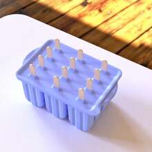 2025 New Popsicle Ice Maker Molds, Summer Hot Ice Maker Tray, Ice Cream Tools With Wooden Stick Silicone Popsicle Molds. Custom Mini Silicone Ice Cream Popsicle Molds, 12 Pieces Silicone Frozen Popsicle Maker Mold Set With Popsicle Sticks And Cleaning Brush, Easy Release Ice Cream Molds