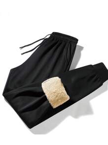 Pantalones casuales de otoño e invierno para hombre, pantalones gruesos y fashionables para hombres