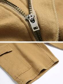 JUNBAOSS Men's Slim Fit Stretch Denim Shorts Ripped Skinny Jean Shorts For Men,Fashion Straight Comfort Flex Waist Short - 卡其色 - 查看 5