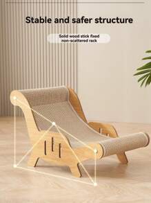 1pc Sisal Cat Scratching Post Bed With Cat Toys - Modern Durable Cat Furniture Accessory, Multi-Layer Kitten Resting Nest, No Shedding Pet Essential (2-In-1 Design)