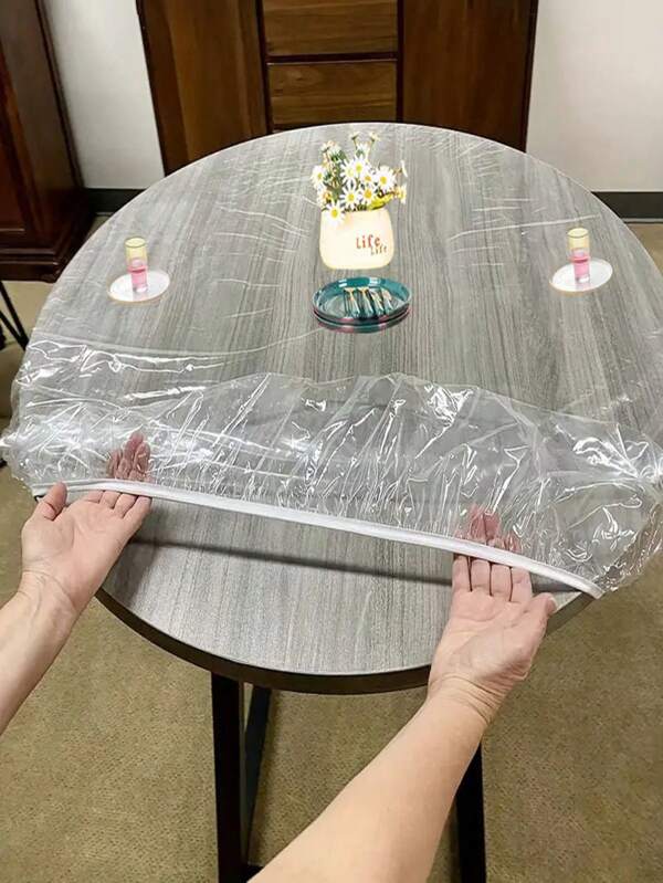 Weiche Glas PVC runde Tischdecke wassergeschützt, öl- und verbrühfest, waschfrei runde Tischdecke, transparente Tischunterlage, Schreibtisch, Haushalt Tischdecke