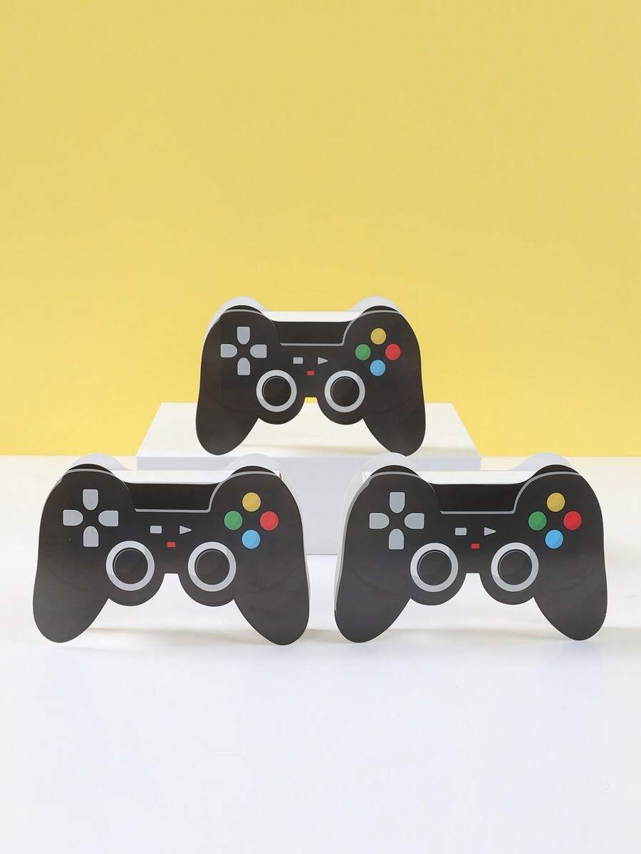 6 قطع/مجموعة صندوق هدايا بموضوع ألعاب الفيديو، صندوق حلوى بنمط وحدة التحكم، إمدادات حفلة عيد ميلاد بموضوع ألعاب، ديكورات حفلة الكشف عن نوع الجنين، ديكورات حفلة زفاف، إمدادات حفلة زفاف، ديكورات عيد ميلاد، ديكورات حفلة - لوحة الألعاب - مشاهدة 1