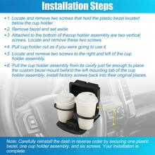 Center Console Cup Holder For Subaru Impreza Outback 2.5L 2005-2007 ABS - Black - View 6