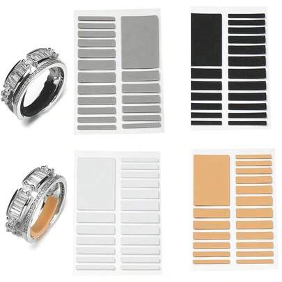 4pcs Ring Adjuster, Silicone Invisible Ring Size Adjuster Stickers, Jewelry Tools For Adjusting Loose Rings, Perfect Gift For Women On Valentine's Day, Mother's Day, Christmas, Halloween