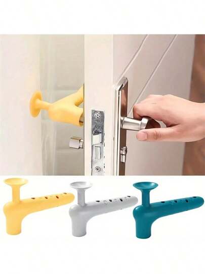 1 Stück Türgriff Schutzabdeckung, Türsaugvorrichtung, Türgriff Stoßschutz aus Silikon, geräuschloser, antistatischer Türstopper, einfach zu installieren