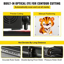 53-Inch Automatic Contour Vinyl Cutter Plotter Force & Speed Adjustable Sign Cutting With Floor Stand & Signmaster Software - 查看 3