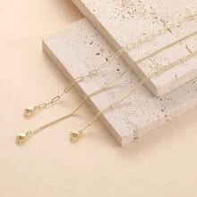 MBW Gold Bracelets Women, Dainty 14K Gold Plated Bracelet Stack Beaded Chain Bracelet Set Thin Small Cute Paperclip Bracelets Fashion Waterproof Jewelry Gold Accessories Women - Style6 - 查看 6