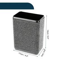 Cubo de basura del coche con rinostrazo plástico, papelera duradera para asiento trasero - Blanco - Ver 4