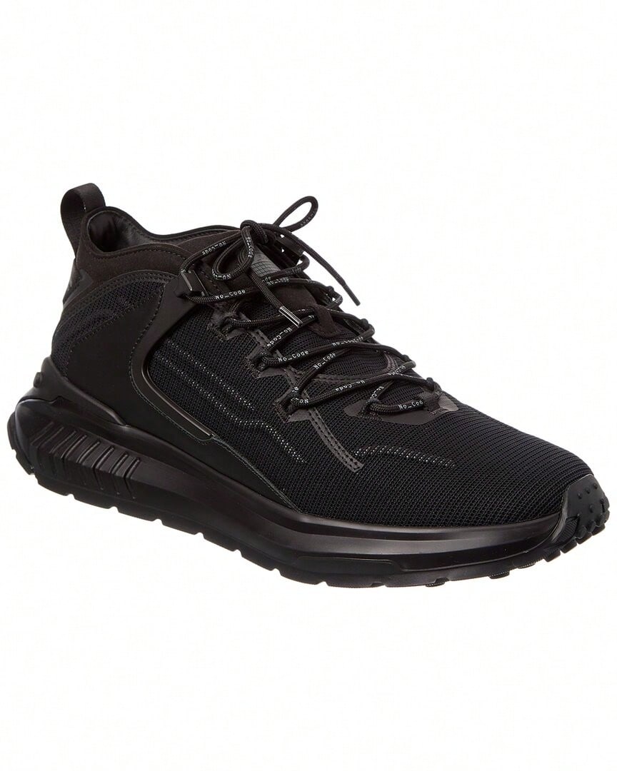 TOD's Allacciata Running No_Code Sneaker - Black - View 1