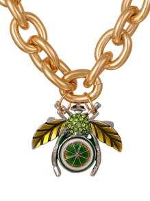 1 peça personalizada exagerada liga strass abelha cereja melancia abacaxi fruta broche estilo pingente corrente robusta colar festa ao ar livre viagem música festival celebração feriado vestir, moda verão homens e mulheres centenas de modelos de joias presente para amigos irmãos colegas de classe