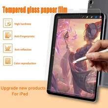 1pc - IPad Glass-Like Paper Screen Protector Compatible With IPad Pro 11, Air 11, 13 2024 2025 11th Gen (A16), 9H Tempered Glass Paper Film Screen Protector Compatible With IPad Air 1/2 9.7", 10.2" 2022, 12.9" Gift For Birthday, Family, Friends Pad Screen Protector, Pad Accessories