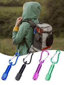 4pcs/1pc Mini LED Keychain Flashlight - Multicolor Mini Flashlight Keychain For Outdoor Camping, Hiking Gear And Emergency Lighting. Mini LED Flashlight Keychain - Multiple Colors Available, Super Bright Portable Keychain Flashlight, Powerful Keychain Light, Great Gift For Parties, Halloween, Thanksgiving, Christmas, Mother's Day And More - Holiday Gift | Keychain Gift Set - Multicolor - View 6