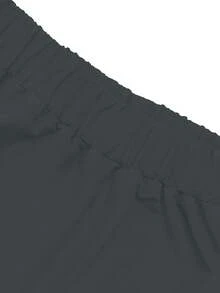 2pcs/Set V-Neck Pocket Short Sleeve Tops And Pants Casual Scrub Uniform Set - Grey - View 9