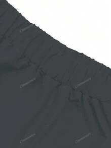 Set de 2 piezas con parte superior de manga corta con bolsillo y cuello en V, y pantalones, uniforme casual de scrubs