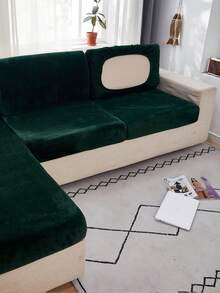1 Vỏ bọc ghế sofa nhung phong cách cổ điển, bảo vệ ghế sofa/Vỏ bọc ghế sofa 1/2/3/4 chỗ ngồi/Vỏ đệm đàn hồi cao, thoải mái, thích hợp cho phòng khách, phòng ngủ, khách sạn, trang trí nhà cửa. - Màu xanh lá cây đậm - Xem 8