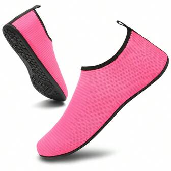 Scarpe da donna per l'estate, adatte per esterni e spiaggia, scarpe acquatiche a piedi nudi per spiaggia, surf, immersioni e nuoto, con suola morbida antiscivolo, adatte anche per fitness, yoga e corsa indoor