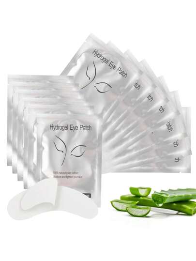 Set di 200/100/50/25/10 paia di toppe in gel per estensioni ciglie, idrogel naturale, per kit di bellezza, maschere, forniture per trucco, cuscinetti per maschera per gli occhi, strumenti di bellezza