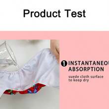 1pc Reusable Printed Cloth Diaper, Dinosaur Print Baby Training Pants, Soft Inner Fleece Material Breathable, Skin-Friendly For Baby - Multicolor - View 7