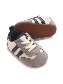 Toddler Boys Casual Cartoon Soft Sole Non-Slip Shoes, 0-1 Years Old Infant Sports Shoes, Outdoor Crawling Shoes For All Seasons - Grey - View 3