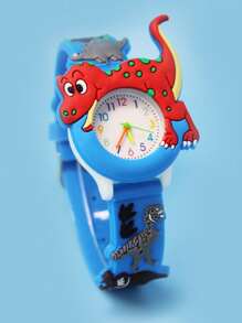 Dinosaur Tyrannosaurus Rex Kids' Cute 3D Stereoscopic Quartz Wristwatch, Classic Quartz Watch For Learning Time