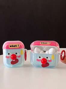 1 件红鼻子表情蓝牙耳机盒适用于 Apple 1/2/3/4、Pro/Pro2 保护套