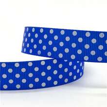 5 yardas/Lote Cinta de grosgrán de 20mm con estampado de puntos para lazos de cabello, fiesta, Navidad, boda, decoración, manualidades, envoltura de regalos - Elige colores - Ver 5