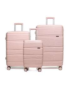 Lockable Hard-Shell Travel Suitcase, Luggage Set, Unisex Spinner Luggage With Wheels - Multicolor - View 13