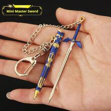 1 件 2025 新塞尔达王国之泪链接大师剑和海利亚盾 7 件宝藏武器迷你钥匙扣吊坠 - 生日礼物、复活节礼物、情人节礼物、玩具、新品畅销书、情侣玩具、角色扮演玩具、武器模型、游戏武器 - 彩色 - 查看 5