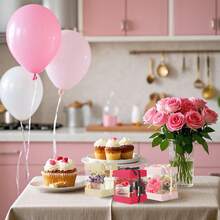 10 Pcs Clear Gift Boxes Mini Square Party Favor Box With Ribbons Creative Cute Empty Treat Boxes For Wedding Birthday Bridal Shower BabyShower Party Supplies - Multicolor - View 4