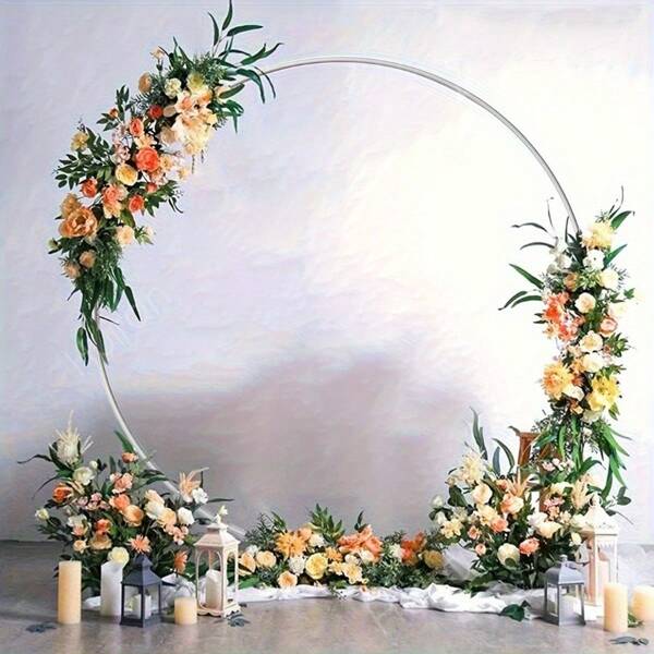 1 Set 70.9-Inch Plastic Balloon Arch Stand, Large Balloon Decoration For Graduation Ceremony, New Year's Eve, Wedding, And Birthday Party