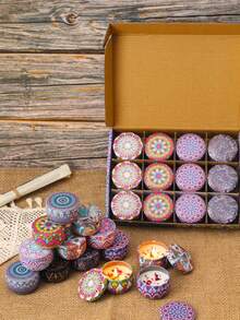 香薰套装，自制大豆蜡烛杯，用于婚礼和节日装饰的花蜡烛，送给家人和朋友的完美礼物，生日、情人节或母亲节旅行用的香薰蜡烛锡罐，香薰礼盒，房间装饰，毕业礼物