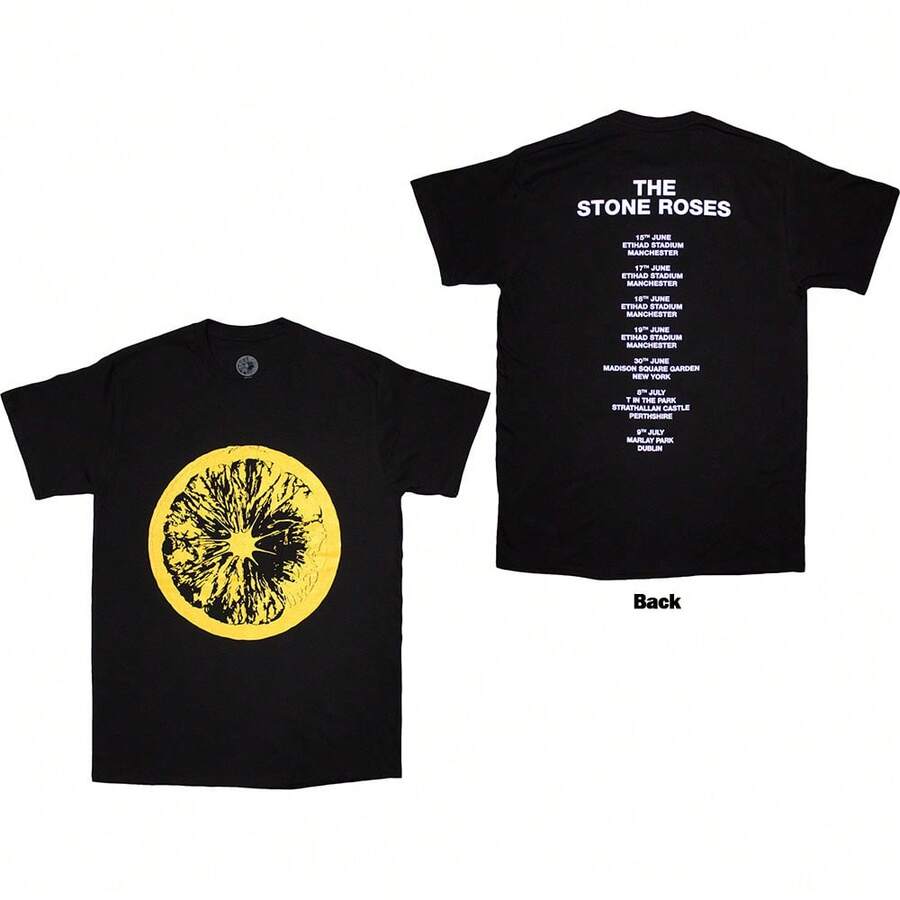 The Stone Roses | Official Band T-Shirt | Tour 2016 (Back Print) - 48-Hour Fast Shipping!  - Black - View 1