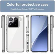 精致时尚，触感超柔软，色彩鲜艳，防震手机壳 - 無色 - 查看 5