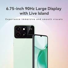 ZTE 中兴，智能手机，Blade A35 幻影黑，已解锁，Android 14，（4GB RAM + 8GB Fusion）+ 64GB ROM，5000mAh 电池，双 SlM 4G，插头为欧洲标准，支持 NFC，4G LTE，全球版本 - 祖母綠 - 查看 3
