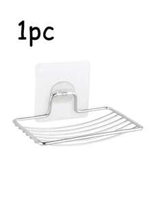 Suport pentru săpunieră cu design de drenaj, suport pentru burete de chiuvetă, săpunieră, rezistent la rugină și impermeabil, instalare ușoară, organizator de baie, fără găurire, organizator de duș, pentru depozitare în baie și decor interior și bucătărie