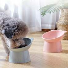 Tigela Grande para Animais de Estimação, Tigela Antiderramamento para Alimentação de Cachorro, Fácil de Limpar, Design Inclinado para Proteger o Pescoço do Animal de Estimação, Acessórios para Animais de Estimação