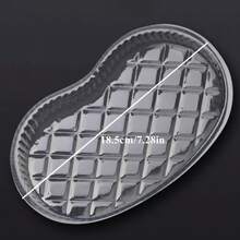 50 件美甲工具清洁收纳一次性纹身永久化妆托盘腰形网格设计塑料碗用于纹身永久化妆工具无需电池，美甲用品，美甲工具，美甲工具，返校，指甲，按压指甲的美甲工具