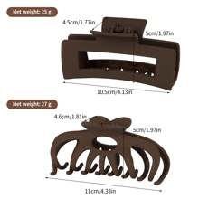 Matte Non-Slip Hair Claw Clips (1/4/8PCS) - Salon-Grade Strong Hold Clips For All Hair Types, Thick/Thin/Curly/Wavy Hair - Snap-Resistant Jaw Clips For Women & Girls, Perfect For Workouts & Daily Use