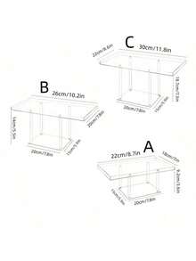Acrylic Cake And Bread Display Rack, Clear Donuts Pastries Sweets Display Shelf, Transparent Storage Tray, For Events Business Showcase Box Tray, Wedding Party Display, Kitchen - Transparent - View 2