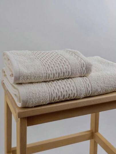 MADE IN TURKEY Pure Basic 100% Cotton Towel Set – 50x85 Cm & 70x140 Cm