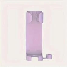 1pc Multifunctional Wall-Mounted Straightener Holder & Organizer - No Assembly Required Adhesive Bathroom Storage Rack With Comb Clips, Plastic Space Saving Design, Practical Shelf Back To School