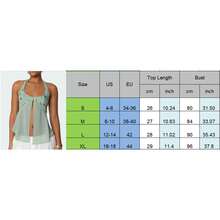 Women Sleeveless Halter Tops Summer Split Hem Tie Up Backless Sequin Embroidery Tank Tops - Màu xanh lam - Xem 4