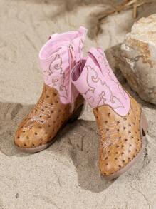 1 Pair Girls' Multi-Match Autumn/Winter Thigh High Anti-Slip Princess Boots