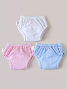 3/4 pezzi Pannolini di addestramento per neonati, pantaloncini di addestramento estivi lavabili e leggeri per bambini e bambine, pannolini di stoffa riutilizzabili, biancheria intima per pannolini morbida e traspirante, adatta per l'addestramento alla toilette, attività all'aperto, articoli essenziali per neonati