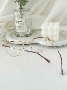 MELINDA MODA Women's Metal Fashion Eyeglasses Frame - roxo e rosa - 查看 5