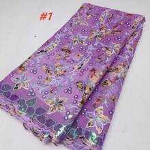 Wholesale Luxury African Sequins Velvet Lace Fabric 2025 High Quality Nigerian Wedding Bridal Asoebi French Lace Material Sewing
