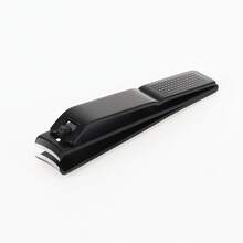 Portable Nail Clippers, Curved Fish Scale Pattern Nail Clippers For Women Men - Black - View 1