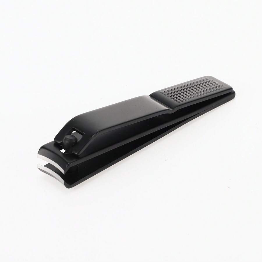 Portable Nail Clippers, Curved Fish Scale Pattern Nail Clippers For Women Men - Black - View 1