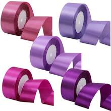 5 件/套 1.5 英寸宽缎带，适用于 DIY 玫瑰、万圣节、圣诞节和礼品包装、丝带装饰、蛋糕礼品包装、婚礼派对蝴蝶结、工艺品、缝纫、刺绣 - 彩色 - 查看 11
