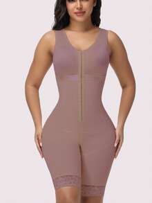 Fajas Colombianas Bodysuit Shaper Shapewear Women Tummy Control Compression Garment - Chocolate Brown - View 1